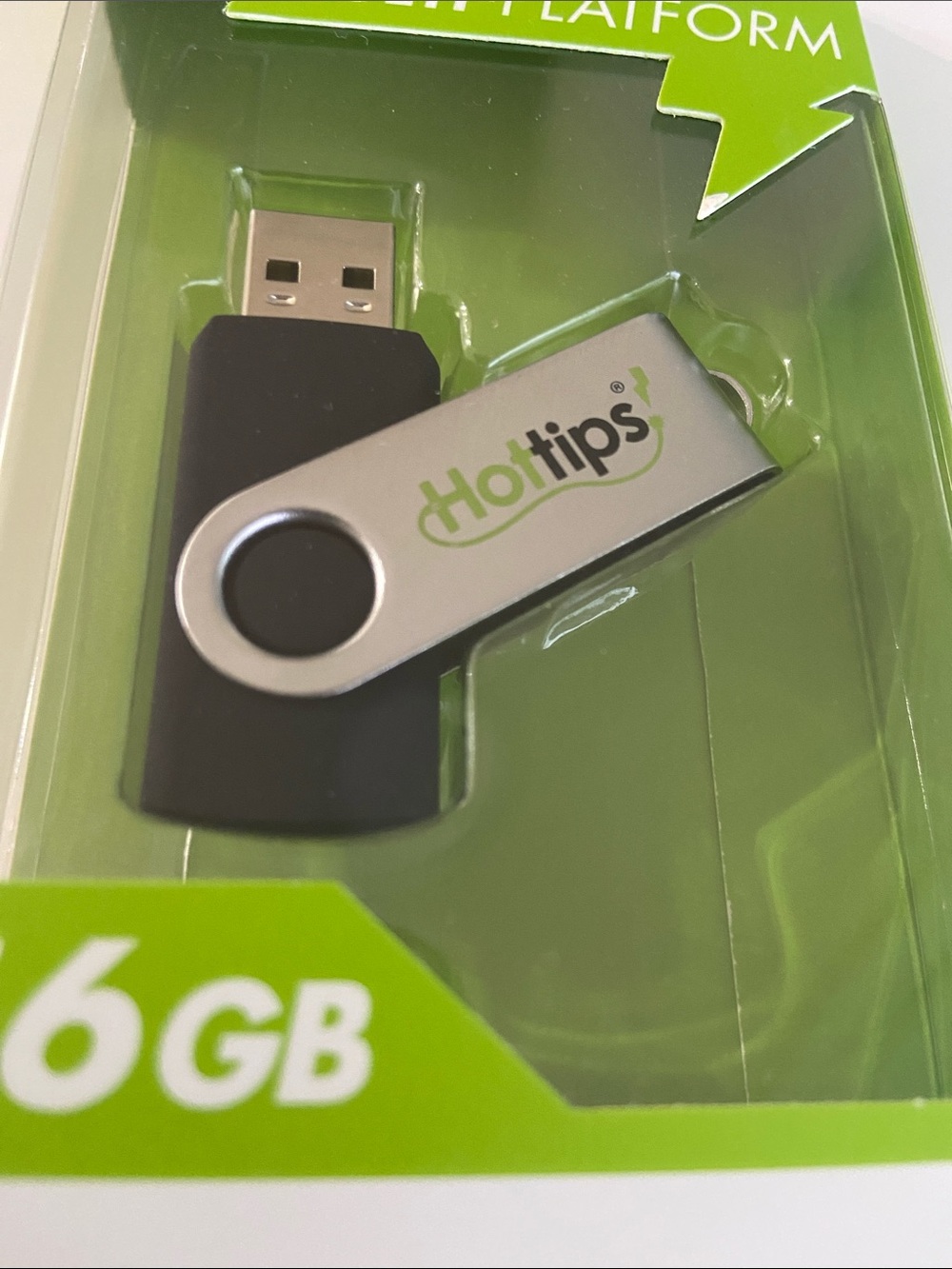 Hot tips 16GB Swivel USB Flash Drive L3 - Picture 2 of 4
